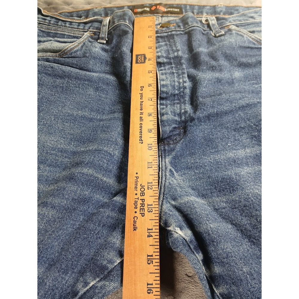Wrangler FR Flame Resistant Original Fit Jeans 40x36 Blue Denim 10FR15MWZ - Picture 3 of 6